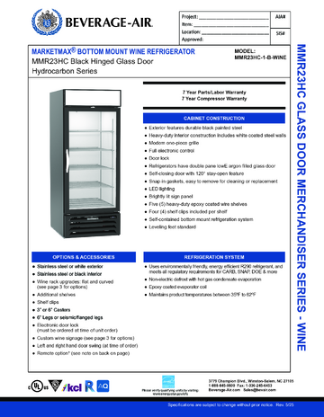 Spec Sheet