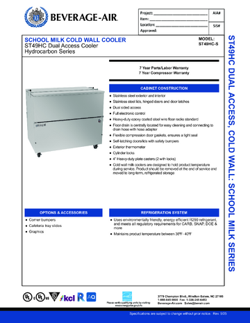 Spec Sheet