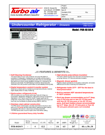 Spec Sheet
