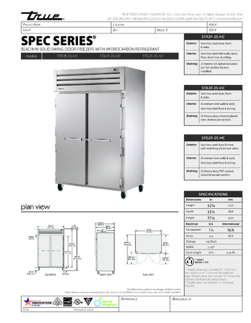 Spec Sheet