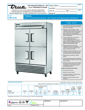 Spec Sheet
