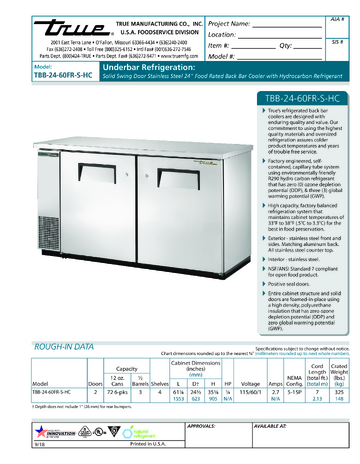 Spec Sheet