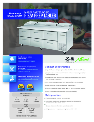 Spec Sheet