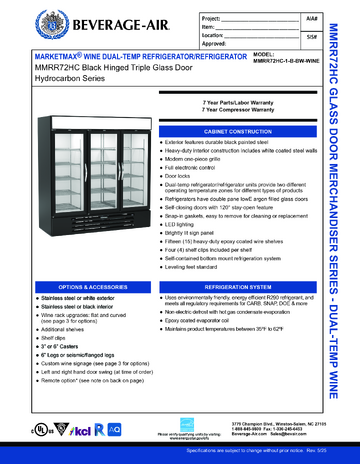 Spec Sheet