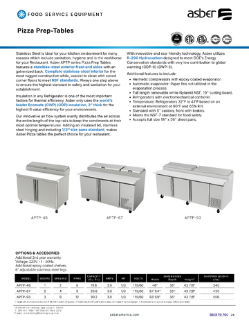 Spec Sheet