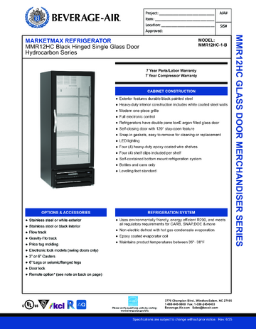 Spec Sheet