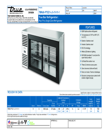 Spec Sheet