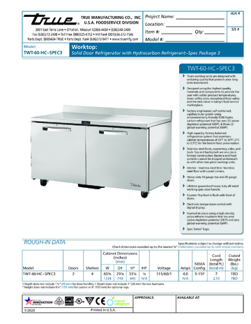 Spec Sheet