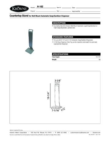 Spec Sheet