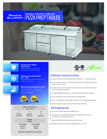 Spec Sheet