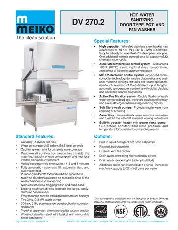 Spec Sheet