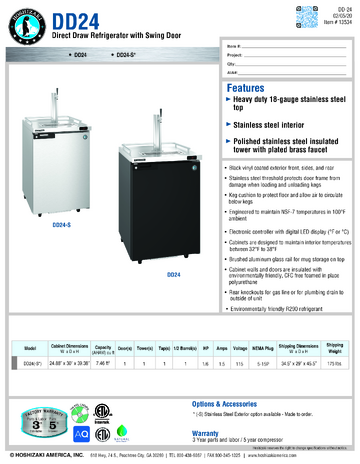 Spec Sheet