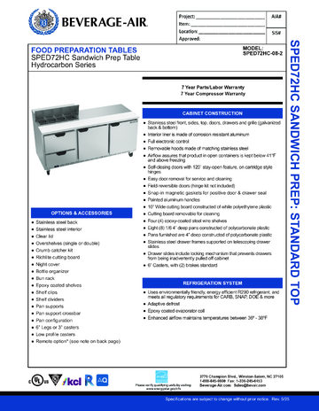 Spec Sheet