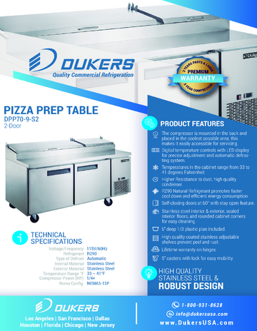 Spec Sheet