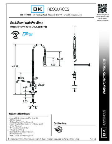 Spec Sheet