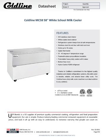 Spec Sheet