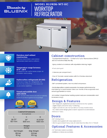 Spec Sheet