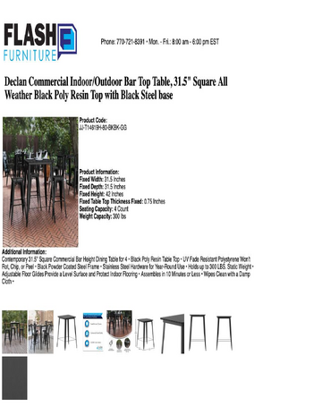 Spec Sheet