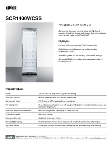 Spec Sheet