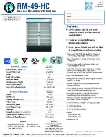Spec Sheet