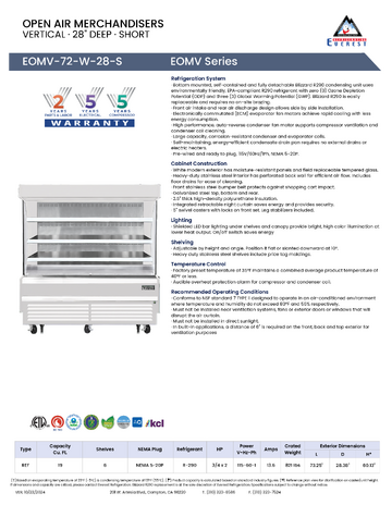 Spec Sheet