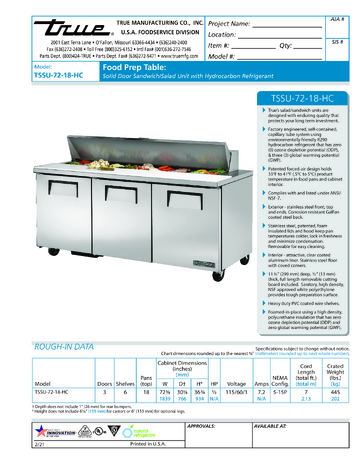 Spec Sheet