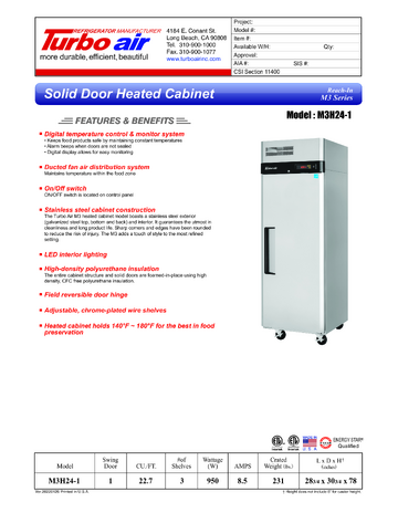 Spec Sheet