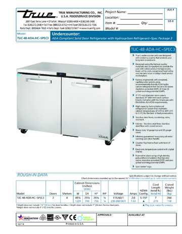Spec Sheet