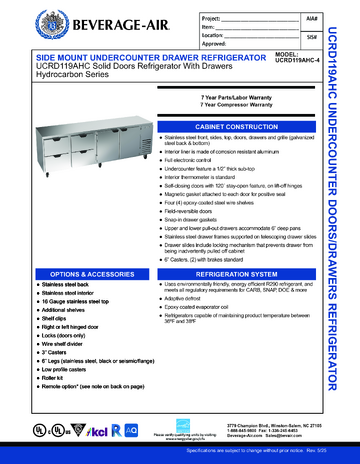 Spec Sheet