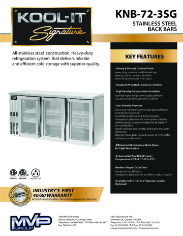 Spec Sheet