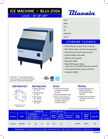 Spec Sheet
