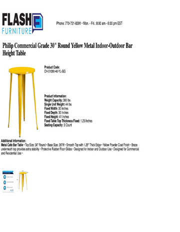 Spec Sheet
