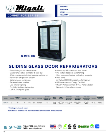 Spec Sheet