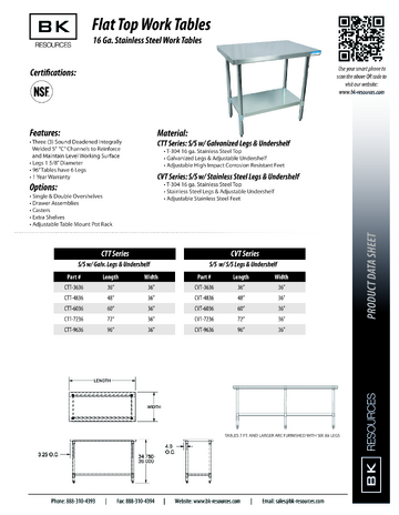Spec Sheet
