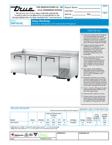 Spec Sheet