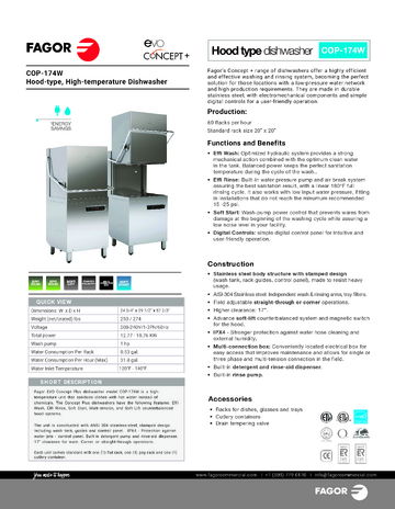 Spec Sheet