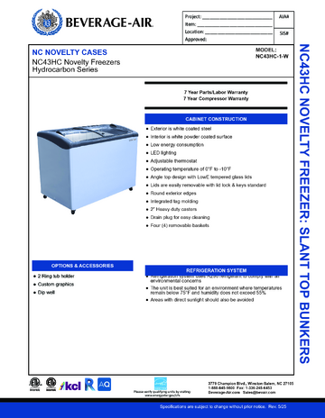 Spec Sheet