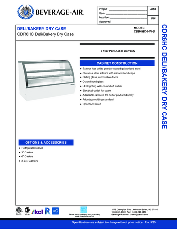 Spec Sheet