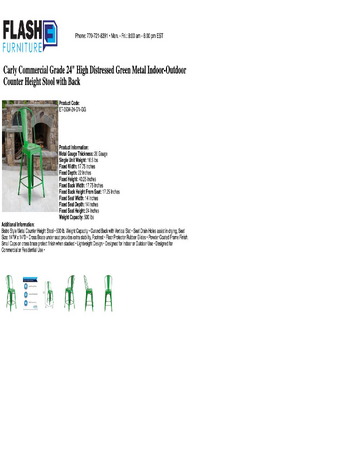 Spec Sheet