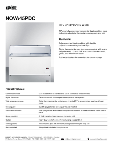 Spec Sheet