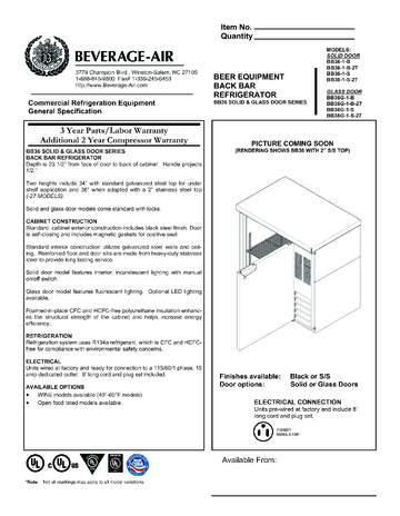 Spec Sheet