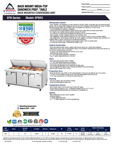 Spec Sheet