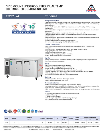 Spec Sheet