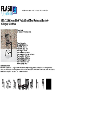 Spec Sheet