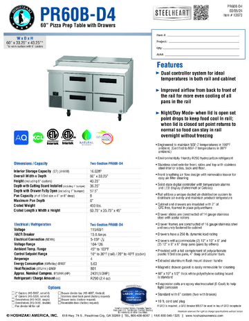 Spec Sheet