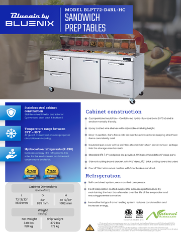 Spec Sheet
