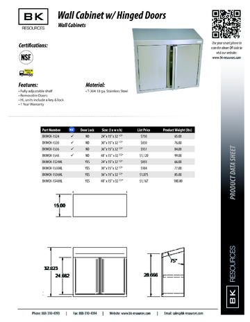 Spec Sheet
