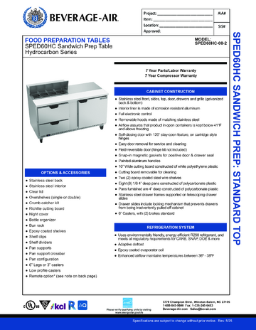 Spec Sheet