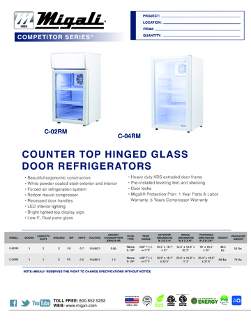 Spec Sheet