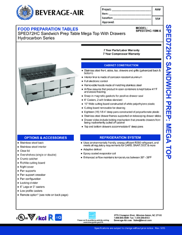 Spec Sheet